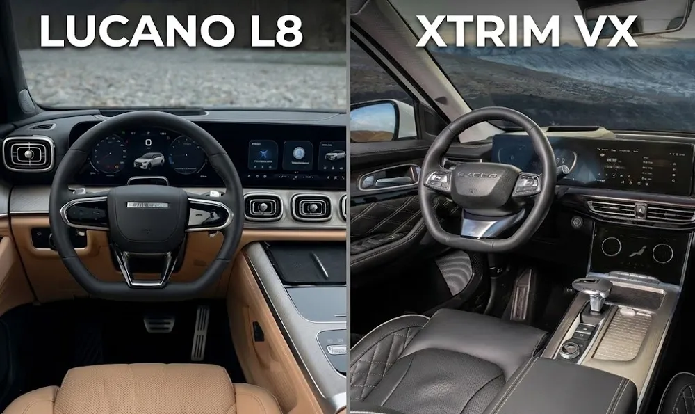 تفاوت اکستریم وی ایکس و لوکانو 8 از نظر طراحی داخل کابین